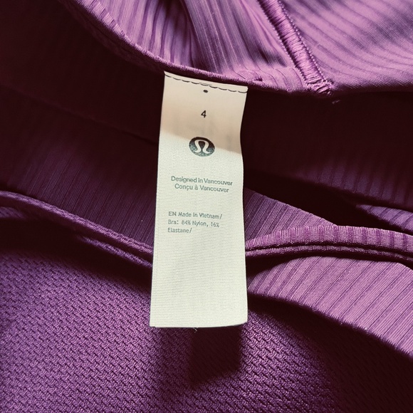 LULULEMON | Like a Cloud Ribbed Longline Bra – Light Support, D/DD Cup (size 4) - Picture 8 of 8